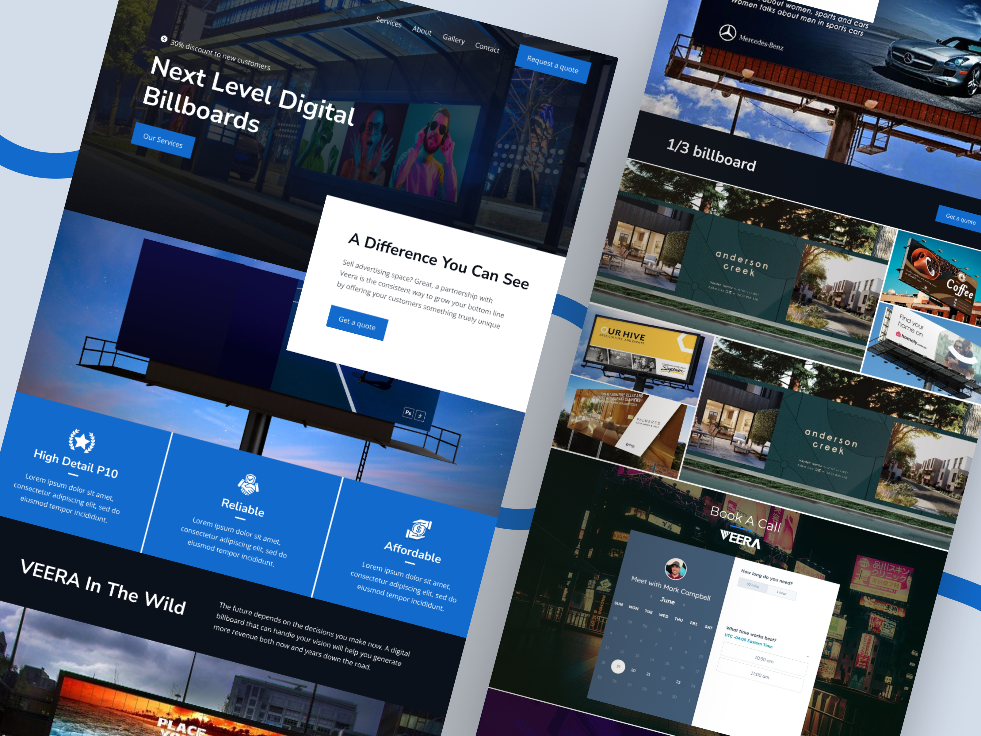 Example of Website UI UX Design Landing Page Design
